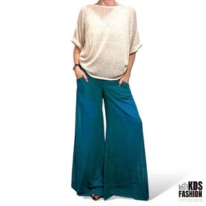 Uniq Sheer Wide Leg Dress Pants w/Built In Shorts MD NWT